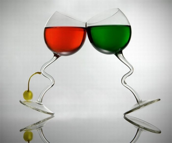Самые необычные бокалы для вина